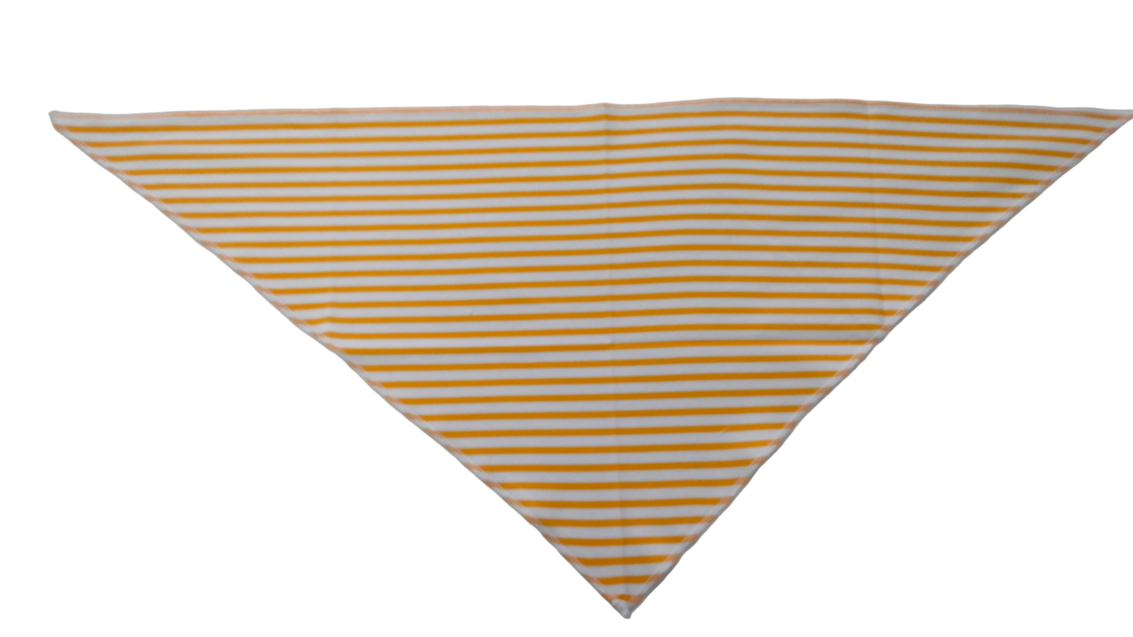 Yellow Stripes Doggie Bandana